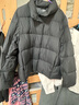 优衣库女装羽绒茄克/柔软面料外套夹克479212 09 黑色 M 实拍图