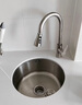 摩恩阳光系列圆形水槽吧台小水槽迷你洗碗槽304不锈钢纳米洗菜盆洗碗池 银色-圆形抽拉龙头 320x320mm 实拍图