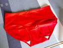 都市丽人内裤女纯棉舒适简约本命年新年红色短裤头中腰女士内裤4条3KHA05 实拍图