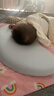 睡眠方程式天资儿童枕头宝宝婴儿硅胶枕透气可水洗6月1岁3岁6岁+ 蓝 纯色 N3-枕高3cm-建议身高65-100cm 实拍图