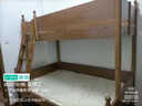 木香邻上下铺床男孩高低床小户型1.2米女孩儿童床实木双层子母青少年床 高低床(不含书架)【深色】 下铺1.2*1.9米，上铺0.9*1.9米 实拍图