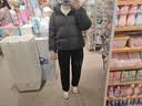 优衣库无缝羽绒短茄克女装/外套夹克478578 07 青灰色 XL /165/92A 实拍图