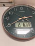 Timess 挂钟电波钟客厅万年历2025新款钟表日历时钟自动对时挂墙表35cm 实拍图