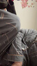 南极人【纯棉抗菌防螨】男士睡衣男秋冬开衫满印可外穿家居服套装灰 3XL 实拍图
