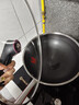 康巴赫炒锅不粘锅316L不锈钢炒菜锅32cm蜂窝平底煎炒锅电磁炉燃气灶通用 实拍图