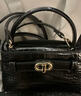 CHARLES&KEITH鳄鱼纹凯莉包手提斜挎婚包包女包生日情人节礼物CK2-50270880-1 Black黑色 S 实拍图