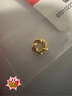 第一福投资黄金足金999古法麻花金手工盘缠DIY金圈隔片摆件 6mm约0.45g 实拍图