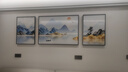 诗六艺家饰客厅装饰画北欧现代简约沙发背景墙挂画三联画大气轻奢壁画晶瓷画 背靠金山（铝合金外框） 晶瓷画左右50*70+中间100*70亮面 实拍图