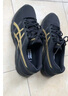 亚瑟士ASICS男鞋缓冲透气跑步鞋运动鞋网面回弹跑鞋GEL-CONTEND 4 黑色/金色 42.5 实拍图