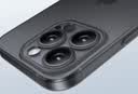 摩斐适用iphone16promax手机壳苹果16可磁吸超薄防摔半透明散热磨砂女男款赠钢化膜透黑 实拍图
