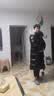 高梵黑金鹅绒服女王4.0八格毛领羽绒服女士冬季长款外套 高定女王黑 L 实拍图