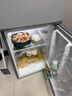 美的（Midea）112L两门小冰箱灰色双温小冰箱迷你家用宿舍租房灵活摆放节能低音深冷速冻 BCD-112CM 实拍图