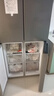 新飞冰箱四开门410升十字门风冷无霜变频一级能效节能60.5cm超薄机身ACT净味保鲜家用电冰箱 410升灰色【ACT净味保鲜】 晒单实拍图