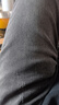 与狼共舞【微弹舒适】休闲时尚复古百搭显瘦男士牛仔长裤 003中灰 34  实拍图