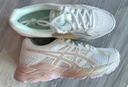 亚瑟士ASICS女鞋网面跑鞋百搭缓震运动鞋透气跑步鞋 GEL-CONTEND 4 米色/藕粉 37.5 实拍图