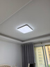 欧普照明（OPPLE）全光谱护眼吸顶灯卧室灯智能照明灯具简约大气包安装铭宇4黑方形 实拍图