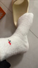 雅鹿女士袜子冬季加绒加厚保暖长筒袜白色睡眠月子袜秋冬款高腰中筒袜 颜色混搭 2双 均码 实拍图
