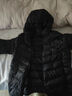 鸭鸭（YAYA）佟丽娅同款轻薄羽绒服女新款秋冬季休闲短款连帽轻便韩版排骨外套 黑色 L 实拍图