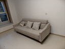 全友家居 现代北欧简约布艺沙发客厅三人位小户型可折叠沙发床 实拍图