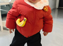 巴拉巴拉童装婴儿羽绒服儿童冬装加厚保暖宝宝外套男童女童小企鹅上衣拜年 红色小猴61003 -208425107210 90 实拍图