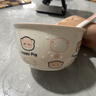 釉下彩可爱卡通碗碟套装家用高颜值陶瓷碗筷盘餐具 2碗2勺 4件套 实拍图