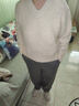 优衣库女装V领针织衫/毛衣毛衫479231 01 乳白色 L /160/88A 实拍图