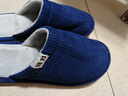 回力棉拖鞋男女士加绒秋冬季室内防臭滑保暖棉拖鞋HL0006蓝色42-43码 实拍图