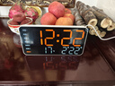 BBA电子时钟桌面电视柜台钟摆台式led数字智能闹钟客厅挂墙 6659橙 晒单实拍图