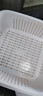炊大皇沥水篮洗菜盆厨房家用双层加厚洗水果 大号 汉白 实拍图