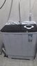 奥克斯（AUX）洗衣机半自动家用双缸双桶大容量小型租房宿舍波轮双杠强力去污省水电 13公斤【洗8+脱5+终生联保】黑色 双缸 实拍图