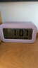 康巴丝（Compas）闹钟夜光聪明灯智能语音报时起床神器自动感光三组闹铃小闹钟儿童学生钟 2139 紫色充电款新年礼物 实拍图