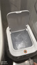 佳帮手卧室脚踏垃圾桶7.3L家用脚踩+手按双开盖厨房卫生间厕所客厅带盖 实拍图