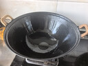 王源吉铁锅炒锅双耳苏锅王老式家用圆底无涂层手工龟纹大肚不粘炒锅38cm 实拍图