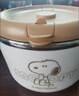 史努比（SNOOPY）304不锈钢泡面碗 学生上班族饭盒大容量带盖饭碗泡面神器 1.55L 实拍图