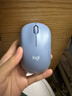 罗技（Logitech）M221 轻音鼠标 无线鼠标 办公鼠标 对称鼠标 带无线微型接收器 雾霭蓝 实拍图