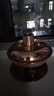 隆顺铜艺铜火锅插电紫铜木炭铜火锅炭炉插电铜锅老北京涮羊肉锅具 鸳鸯4-6人【旗舰款】 32cm 实拍图