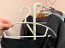 懒角落无痕衣架防滑衣挂宽肩护领不鼓包卧室阳台厚晾晒衣架衣服撑裤夹子 【无痕款】60只白色 实拍图