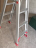 康鹏梯子家用折叠伸缩加厚铝合金人字梯室内多功能伸缩楼梯登高工程梯 加强款-1.5米加厚 实拍图