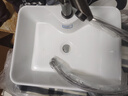 哈骆顿台上盆卫生间陶瓷台上式方形洗手盆洗脸盆艺术盆洗手池水盆面盆 480*370*135（盆+下水管） 【京速发98%次日达】 实拍图