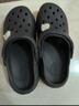 名创优品（MINISO）洞洞鞋男女夏季外穿凉鞋防滑厚底踩屎感包头凉拖鞋 黑色+海洋星星 实拍图