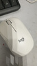罗技（Logitech）M221 轻音鼠标 无线鼠标 办公鼠标 对称鼠标 带无线微型接收器 米白色 实拍图