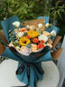 艾斯维娜情人节鲜花速递向日葵混搭花束生日礼物全国同城配送 向日葵香槟韩式花束 实拍图