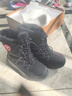 骆驼（CAMEL）熔岩雪地靴女懒人毛毛鞋冬季增高防寒休闲靴 L25W577050 黑色 38 实拍图