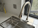 京东京造 厨房水龙头 抽拉式洗菜盆龙头 304不锈钢360°旋转冷热水3功能 实拍图