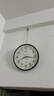 康巴丝（Compas）挂钟客厅 简约静音客厅石英钟表挂墙时钟 c2866 黑色 30.5cm直径 实拍图