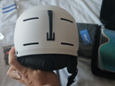 迈卡龙滑雪头盔雪镜一体雪盔单双板防撞男女成人保暖透气滑雪帽滑雪装备 JNA套装款【K10白+X20大视野雪镜】冰川蓝 L码-适合女生（头围53-58cm） 实拍图