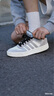 adidas ENTRAP美式校园风运动少年感复古篮球风板鞋男女阿迪达斯   汉玉白/岩层橄榄绿/银灰绿   41 实拍图