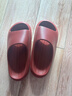 朴西新款EVA踩屎感厚底拖鞋女士居家室内情侣拖鞋男 安哥拉红 35-36 实拍图