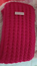 百搭韩版针织毛线红色围巾女2024圣诞冬季高级感新年礼物情侣围脖 针织围巾-酒红色-1个装-保暖 1 实拍图