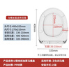 BSITN缓降马桶盖加厚u型坐便器盖板子通用老式座垫圈配件快拆家用B1111 实拍图